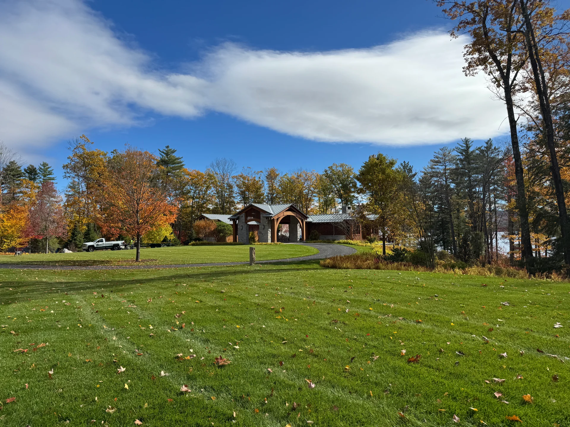 New Hampshire property with organic lawn