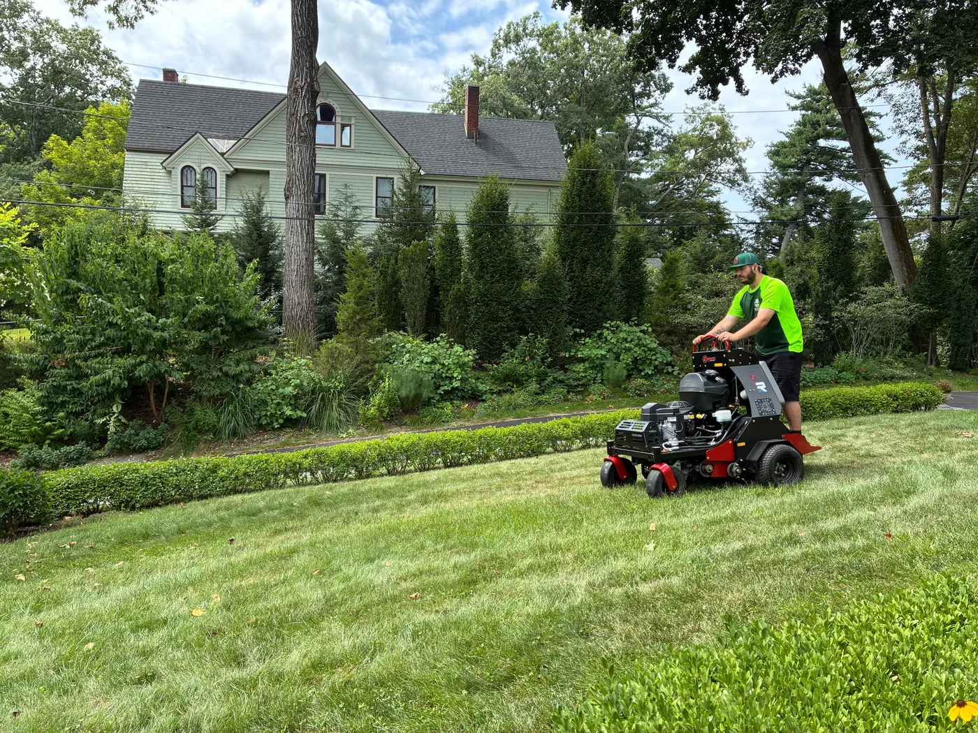 Foot traffic contributes to soil compaction on home lawns
